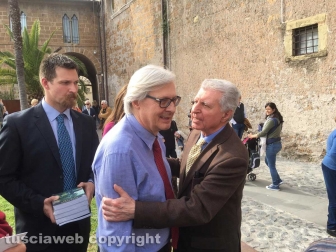 Sutri - Luca Seccafieno e Fabrizio Viti ospiti di Vittorio Sgarbi