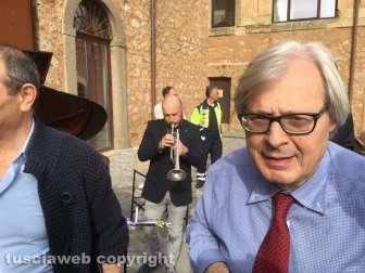 Sutri - Luca Seccafieno e Fabrizio Viti ospiti di Vittorio Sgarbi