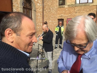 Sutri - Luca Seccafieno e Fabrizio Viti ospiti di Vittorio Sgarbi