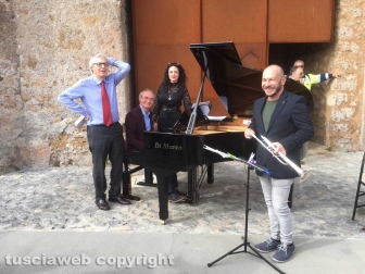 Sutri - Luca Seccafieno e Fabrizio Viti ospiti di Vittorio Sgarbi