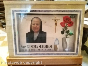 L'ultimo saluto a suor Giuseppina Sebastiani