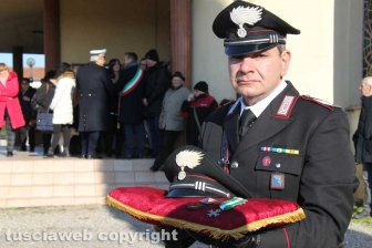 L'ultimo saluto al brigadiere Massimo Franceschini