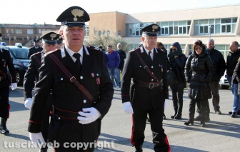 L'ultimo saluto al brigadiere Massimo Franceschini