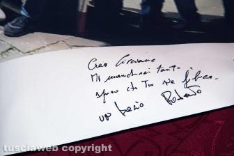 L'ultimo saluto al brigadiere Massimo Franceschini