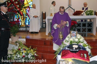 L'ultimo saluto al brigadiere Massimo Franceschini