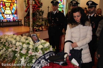 L'ultimo saluto al brigadiere Massimo Franceschini