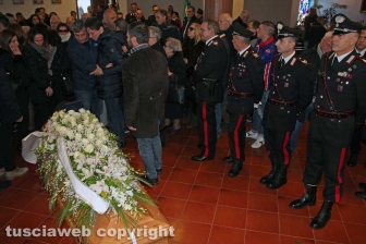 L'ultimo saluto al brigadiere Massimo Franceschini