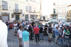 L'arrivo all'ex chiesa della Pace