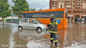 Viterbo - Tangenziale ovest allagata