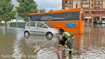 Viterbo - Tangenziale ovest allagata
