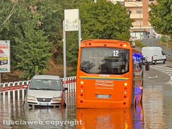 Viterbo - Tangenziale ovest allagata