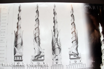 Santa Rosa - Macchina - Tutti i bozzetti in mostra