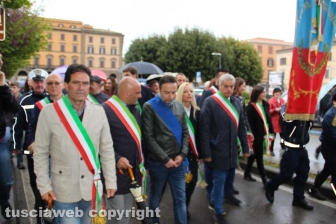 La manifestazione contro gli atti di violenza fascista "Mai in silenzio" indetta dalla Rete degli studenti medi