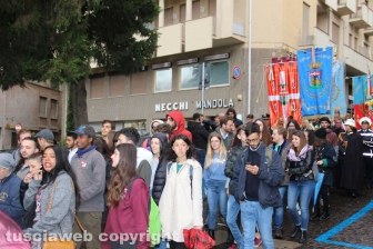 La manifestazione contro gli atti di violenza fascista "Mai in silenzio" indetta dalla Rete degli studenti medi