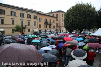 La manifestazione contro gli atti di violenza fascista "Mai in silenzio" indetta dalla Rete degli studenti medi