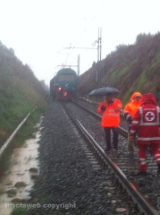 Tre Croci - Il treno deragliato - Foto Paolo Cappelli