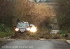 Una frana a Faleria - Foto Jessica Darida