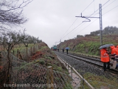 Tre Croci - Il treno deragliato - Foto Lucio Matteucci