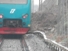 Tre Croci - Il treno deragliato - Foto Lucio Matteucci