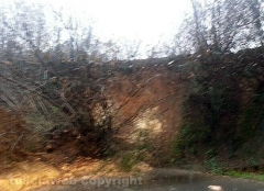 La Ronciglionese invasa da una frana