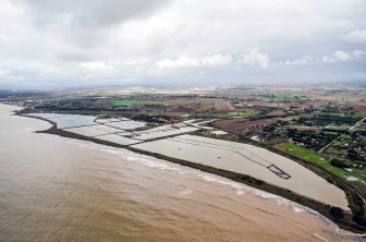 Maltempo, l'esondazione a Tarquinia dall'alto