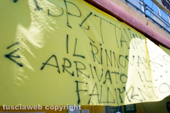 Manifestazione al Mercatone