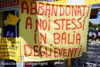 Manifestazione al Mercatone