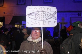 Manifestazione delle Sardine viterbesi