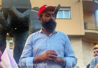 Viterbo - La manifestazione in ricordo di Naceur Messaoudi