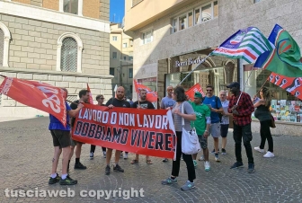 Viterbo - La manifestazione in ricordo di Naceur Messaoudi