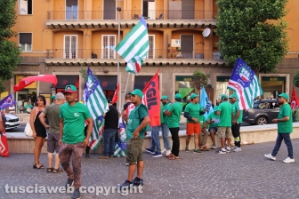 Viterbo - La manifestazione in ricordo di Naceur Messaoudi