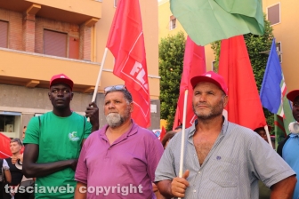 Viterbo - La manifestazione in ricordo di Naceur Messaoudi