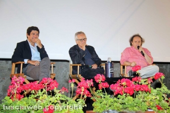 Marco Bellocchio e Pierfrancesco Favino a Viterbo
