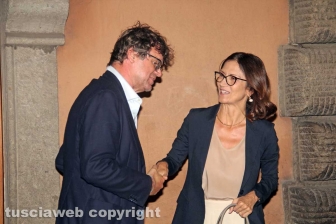 Viterbo - Filippo Rossi e Maria Stella Gelmini