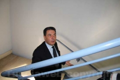 Marini all\'uscita dalla procura