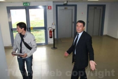 Marini all'uscita dalla procura