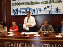 L\'incontro di Marini alle Terme dei Papi