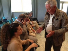 L\'incontro di Marini alle Terme dei Papi