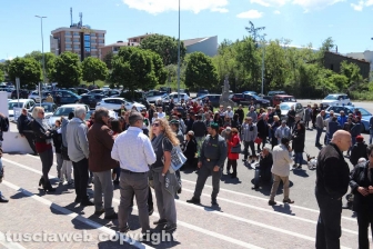 La protesta di fronte al tribunale per le Masse di San Sisto
