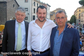 Matteo Salvini a piazza del Teatro