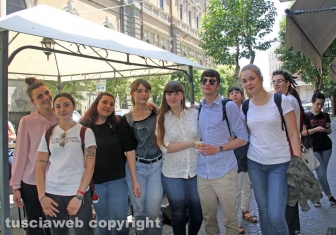 Viterbo - Maturità 2019 - Studenti del Buratti e del Paolo Savi