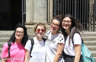 Viterbo - Maturità 2019 - Studentesse del liceo Buratti