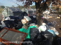 La discarica a Bagnaia