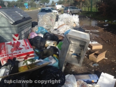 La discarica a Bagnaia