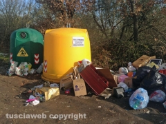 La discarica a Bagnaia