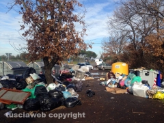 La discarica a Bagnaia