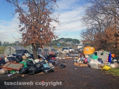 La discarica a Bagnaia