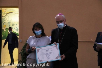 Viterbo - Cerimonia per ringraziare gli operatori sanitari del Belcolle