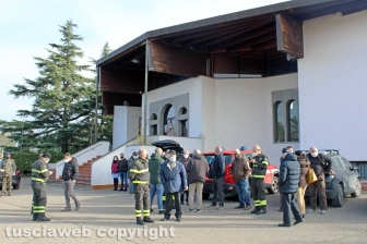 Viterbo - La messa di Santa Barbara, patrona dei vigili del fuoco