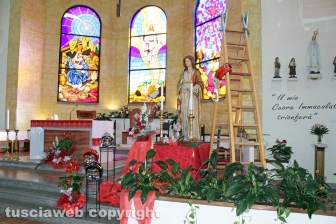 Viterbo - La messa di Santa Barbara, patrona dei vigili del fuoco